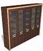 Офисный шкаф высокий комбинированный