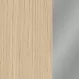 дуб светлый/хром