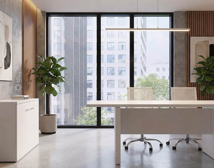 фото кабинет Стил Эво Белый					 №4					