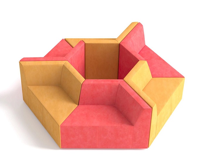 фото Офисный диван Оригами					