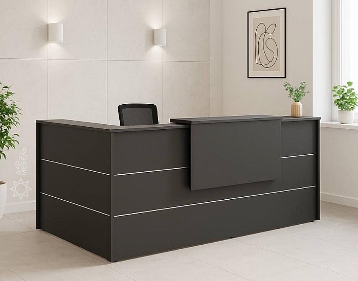 фото ресепшн Оникс Антрацит					